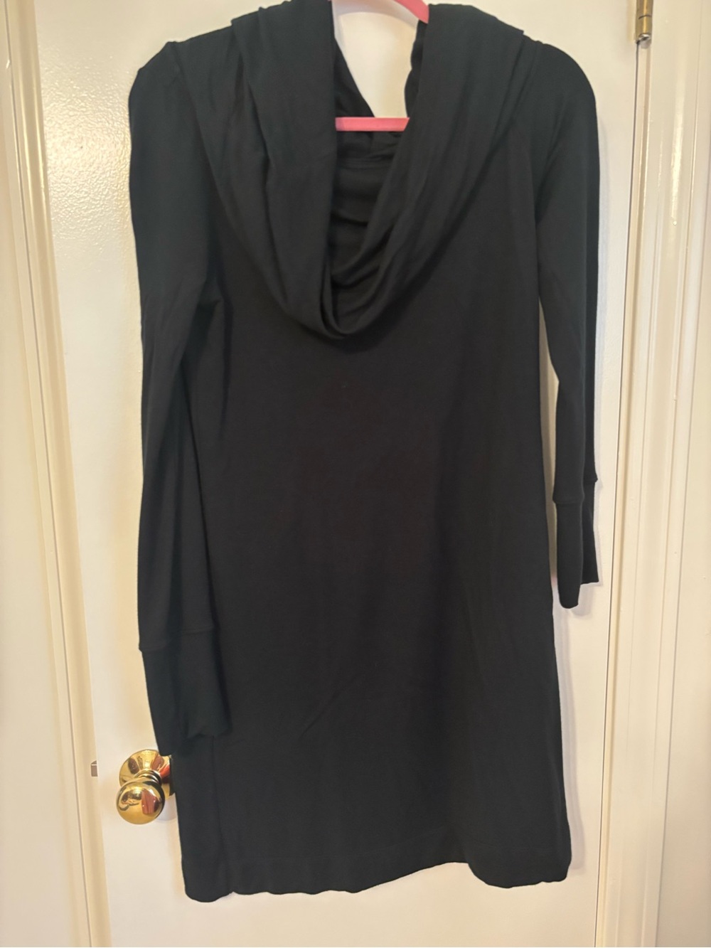 Lilly Pulitzer Black Long-Sleeve Hooded Dress